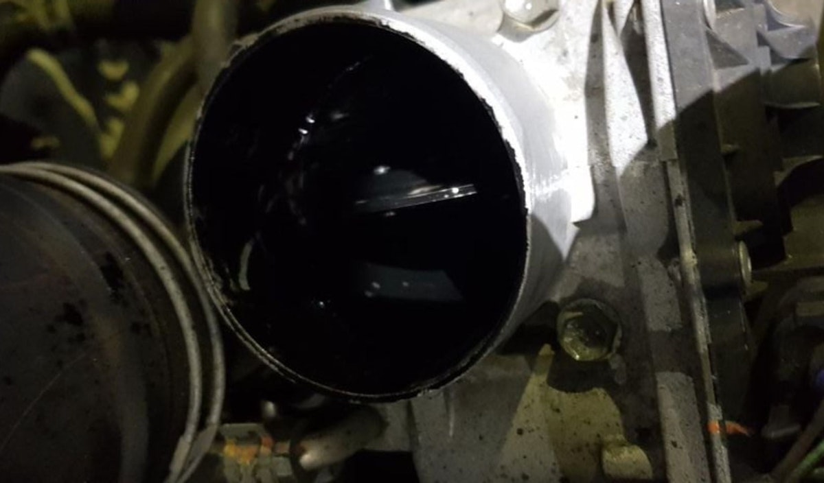 Before the throttle body clean